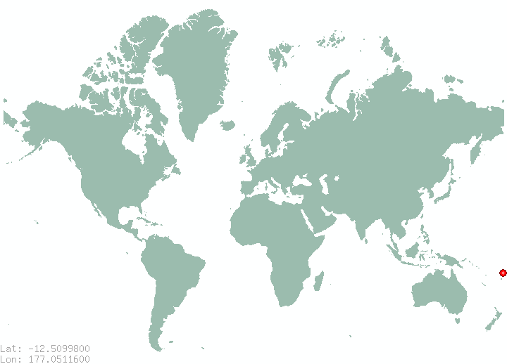 Feavai in world map