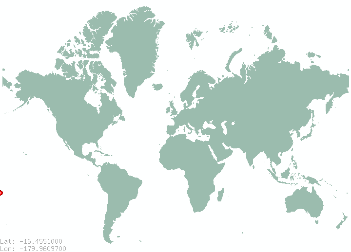 Tiburaro in world map